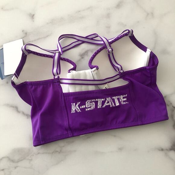 Nuyu Kansas State University K-State Logo Cheer Top corset underwire crop top - Picture 5 of 8